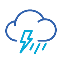 Weather is tracked in real-time
