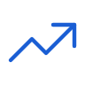 Upward trend icon